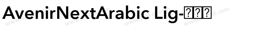 AvenirNextArabic Lig字体转换
